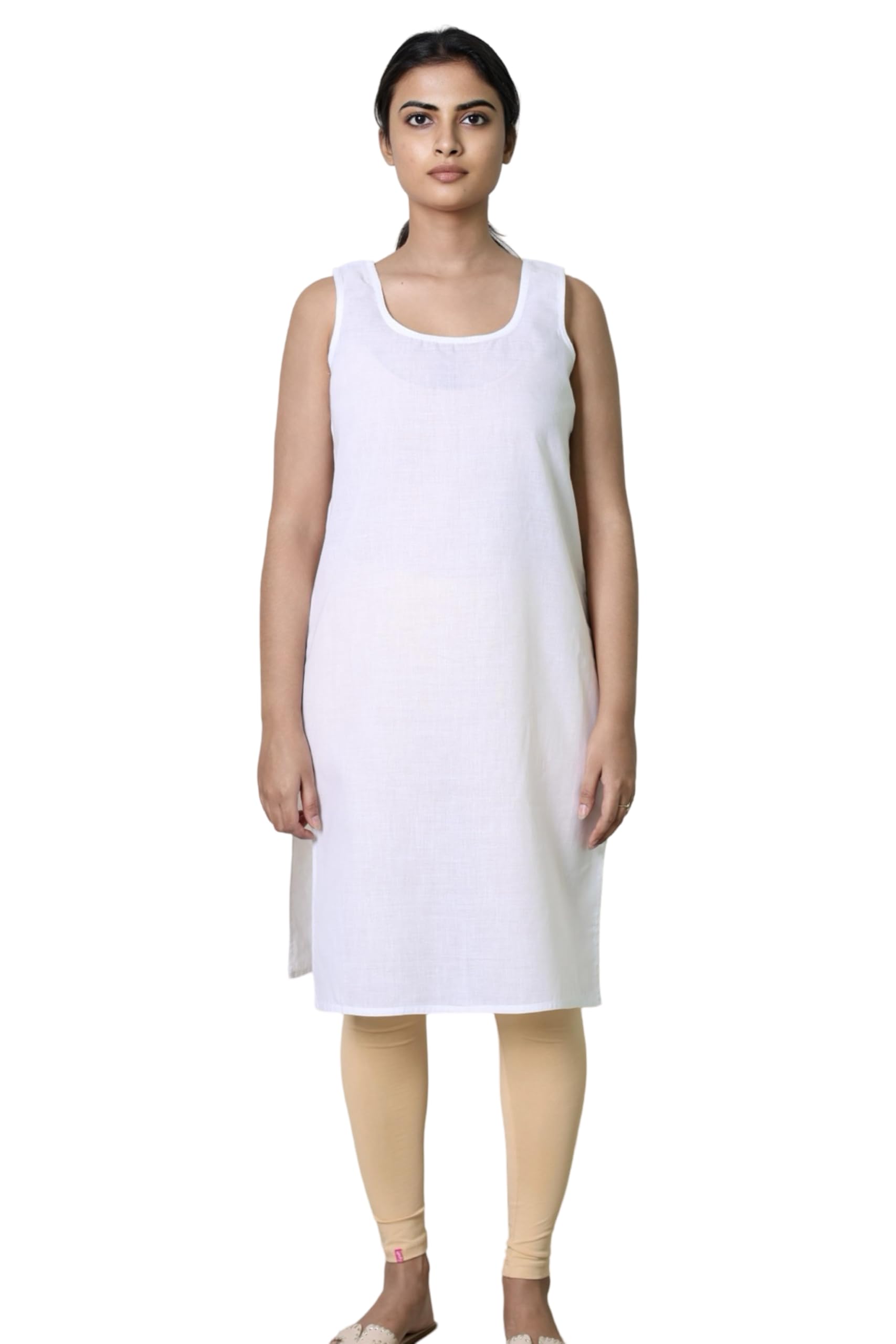 myplusfashion Cotton Long Camisole Slip for Women, Long Inner, Women's Sameej/Slip/Inner (XS to 10XL)-picture-19