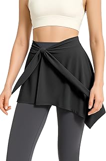 [MORGEN SKY] ヨガウェア レディース ヒップスカーフ ウエストバンド フレア 付け裾 レイヤード 体型カバー 重ね着 テニススコート スカート代わり ストレッチ 吸汗速乾 フィットネス ランニング スポーツ レギンス用 PL01