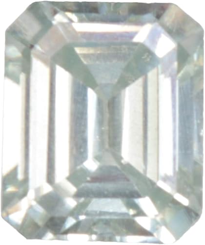 GEMHUB Moissanite Diamond Loose Stone 3.00 Carat Emerald Cut Green Moissanite Di