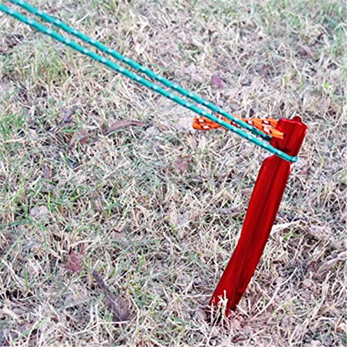 Picchetti per Tenda a Spirale in Lega di Alluminio da 10 Pezzi 25 cm con Corda, Accessori per Tende Resistenti per Pali, Campeggio, Attrezzatura per Escursionismo, Viaggi all'aperto (Nero)