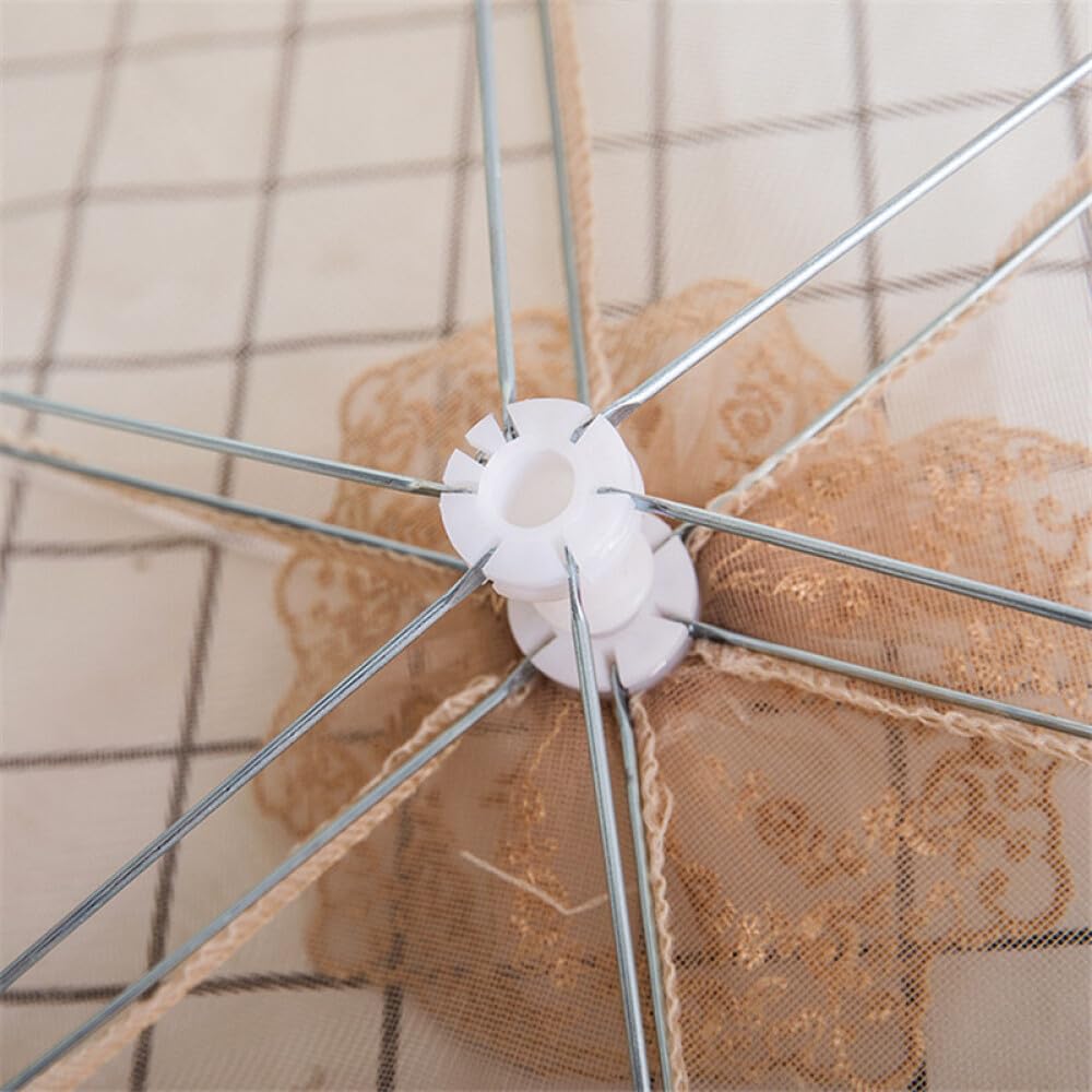 2 pezzi 40 cm x 50 cm grande rete pop-up copertura alimentare tenda ombrello, riutilizzabile e pieghevole, copertura per alimenti all'aperto picnic, rete per tenere fuori mosche, insetti, zanzare