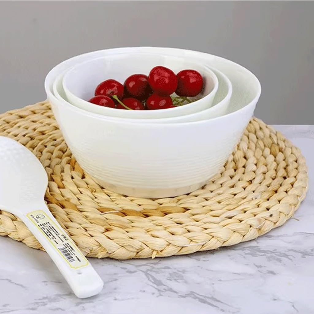 Cuencos de cerámica para sopa, cuencos para El hogar, vajilla, cuencos de cerámica para sopa, cuencos para fideos, cuencos roscados, cuencos para cocina (A)