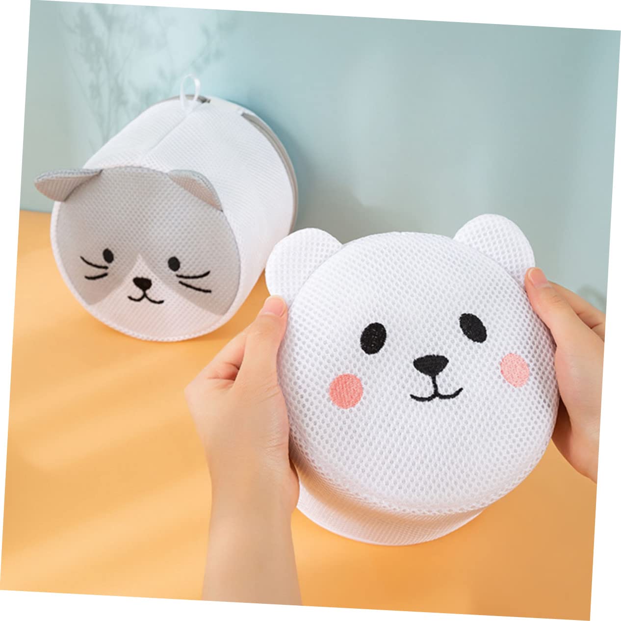6stücke Cartoon Katzen Wäschebeutel Mesh Atmungsaktive Waschbeutel Für Unterwäsche Und Socken Für Waschmaschine Und Aufbewahrung