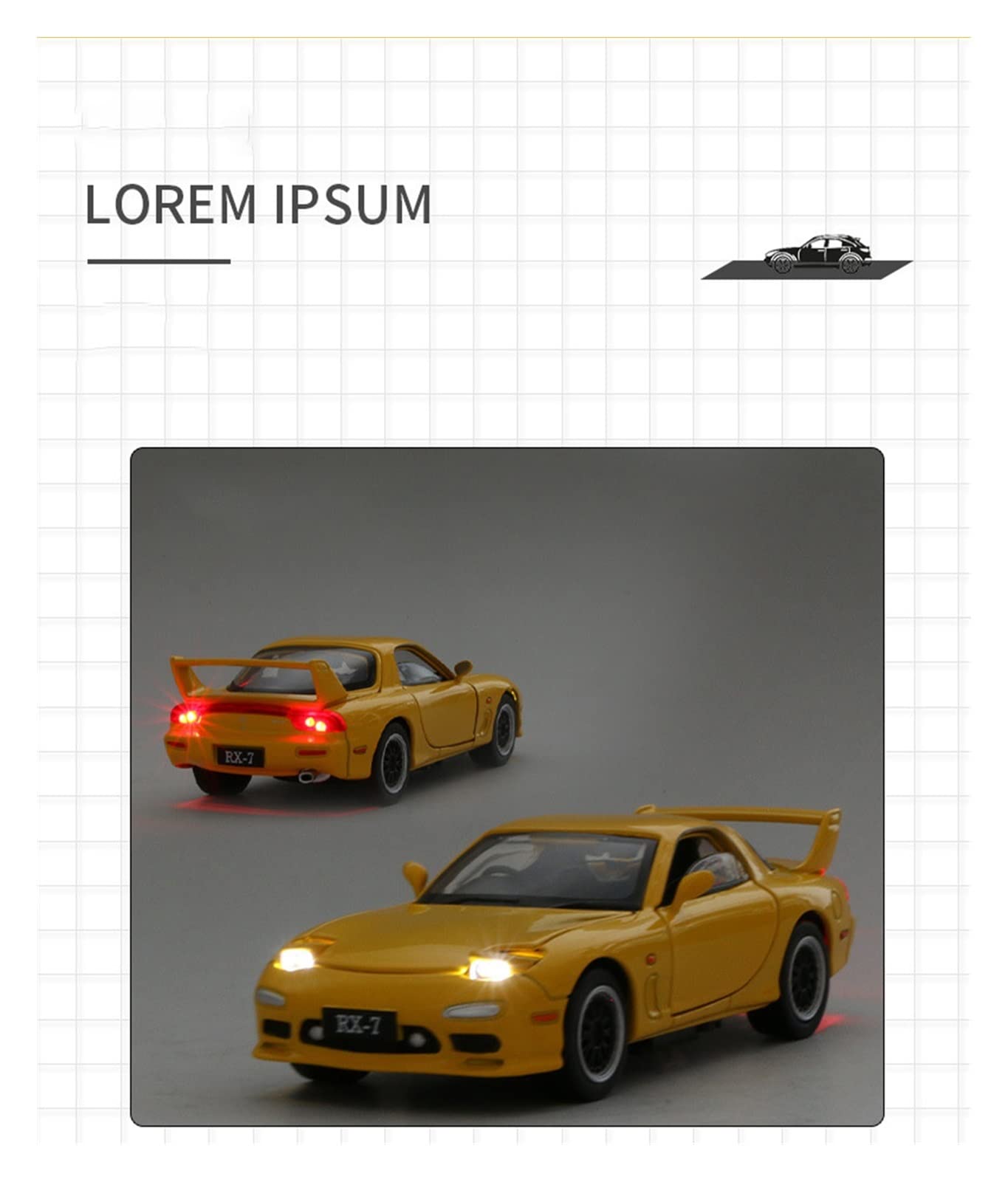 Amazon | ミニカー スケールモデルカー 1/32マツダRx7 FD3S