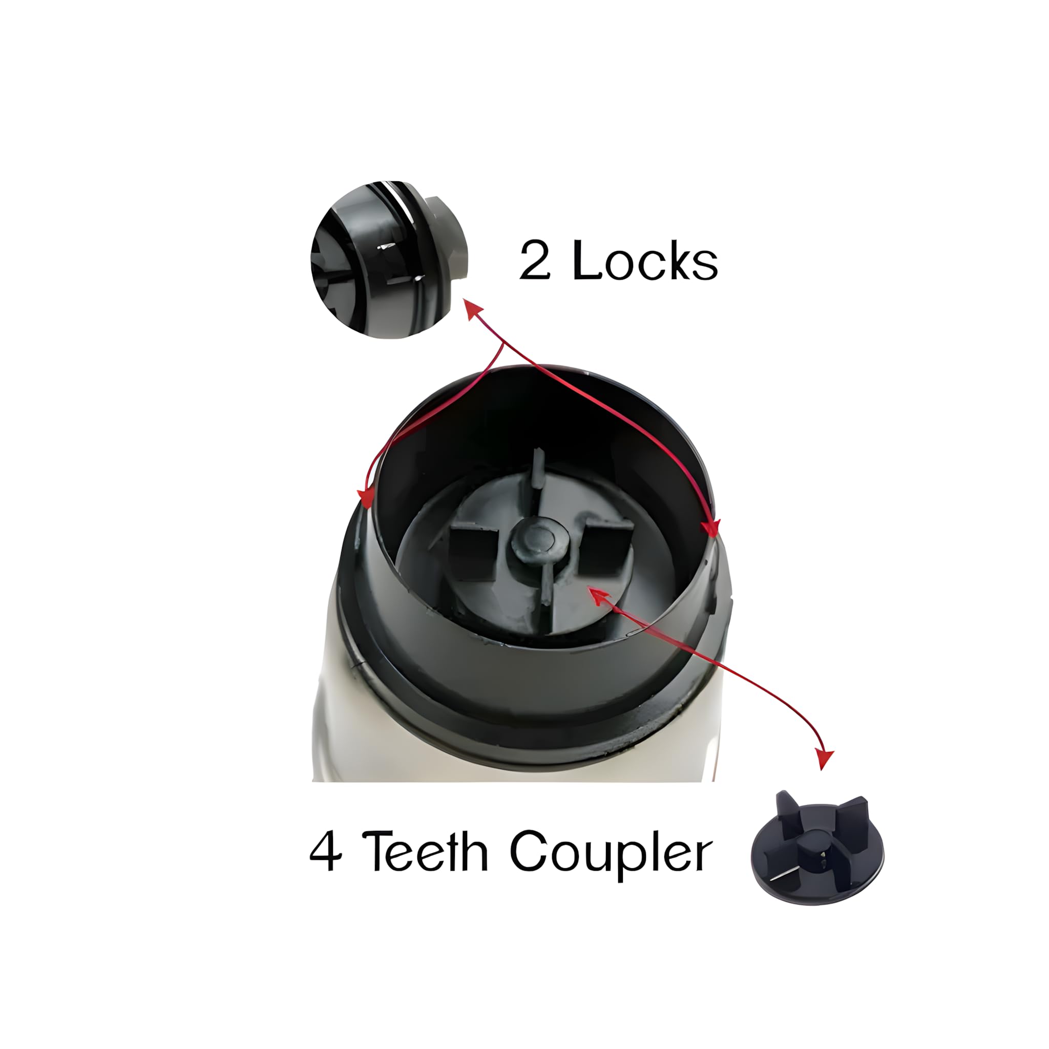 Stainless Steel Mixer Grinder Jar - 400ml -3 Stainless Steel Mixer Grinder Jar - 400ml -3