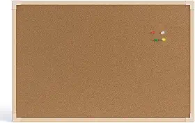 Quadro de Aviso Cortiça Moldura Madeira Pinus Neo STALO, 60x40