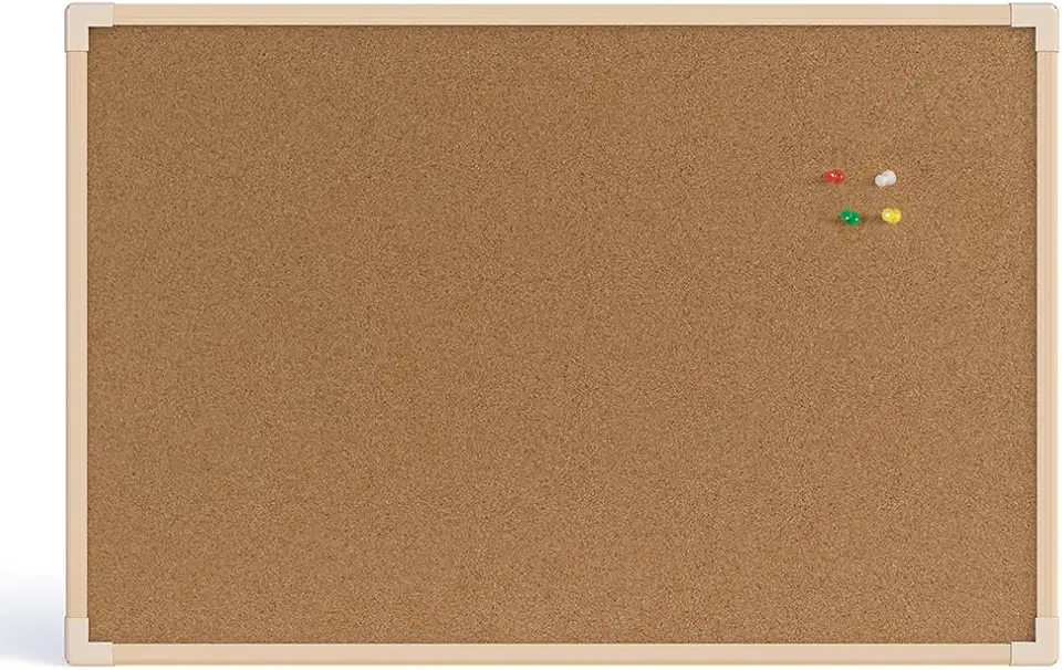 Quadro de Aviso Cortiça Moldura Madeira Pinus Neo STALO, 60x40