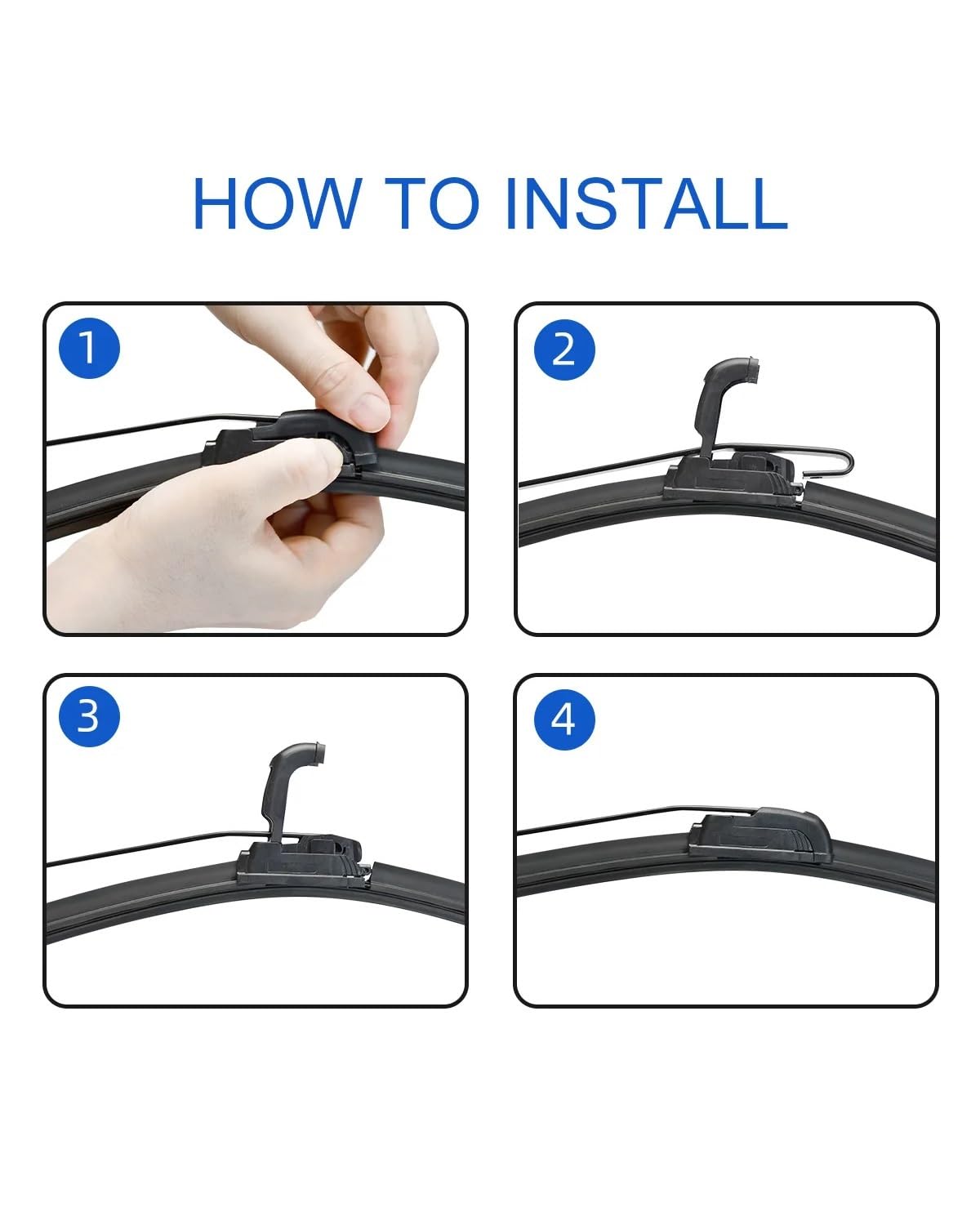 Tergicristalli Auto per Fiat Panda (2003-2012) - Set di 3 Spazzole (Anteriore + Posteriore) - Alta Visibilità e Silenziosità - Dimensioni 22"/16"/13" - Facile Installazione