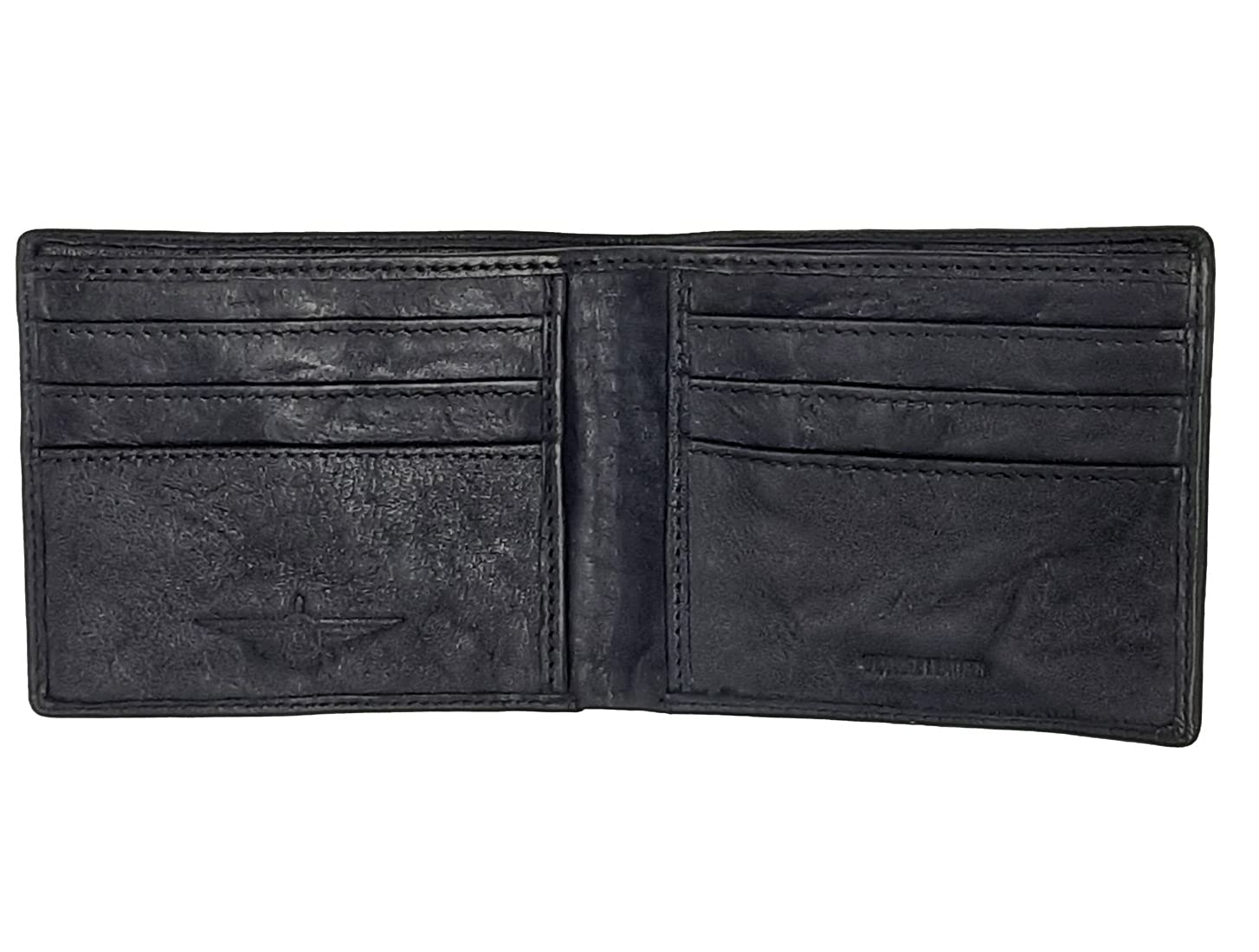 AvirexOntario Collection Men's Vintage Leather Wallet - Black