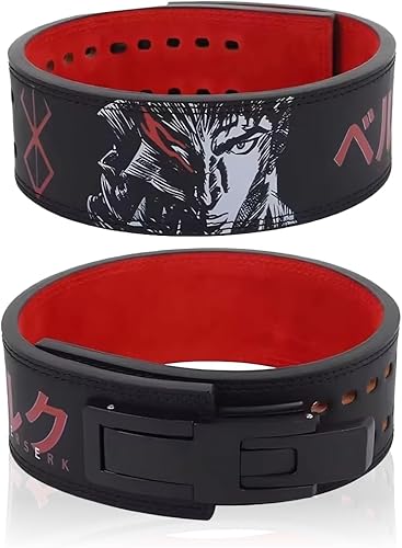 Miniatura 25 de Cinturón de palanca Anime - Cinturón de levantamiento de pesas resistente para levantamiento de potencia, cinturón de gimnasio para levantamiento de