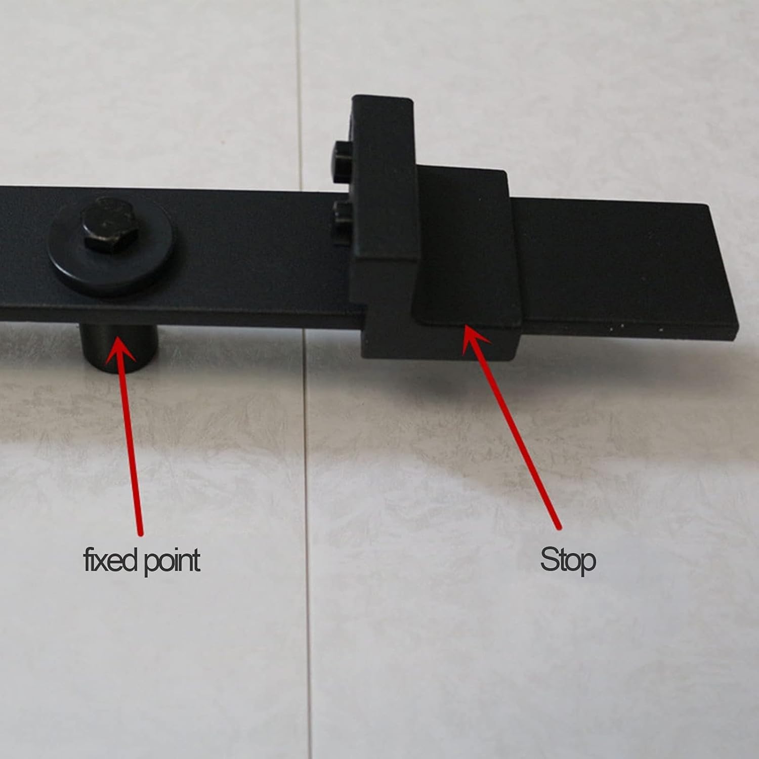 Sliding Ladder Hardware Full Set Library Rolling Ladder Track Kit, Black Sliding Ladder Library Full Set Hardware Rolling Track with Floor Roller Wheels (200cm(6.6 ft) track kit)