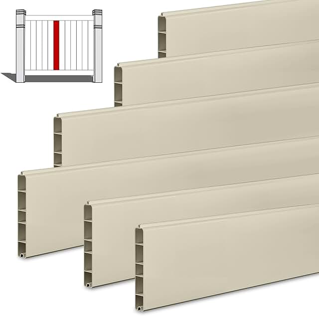 6 Pcs Vinyl Fence Warehouse 7/8