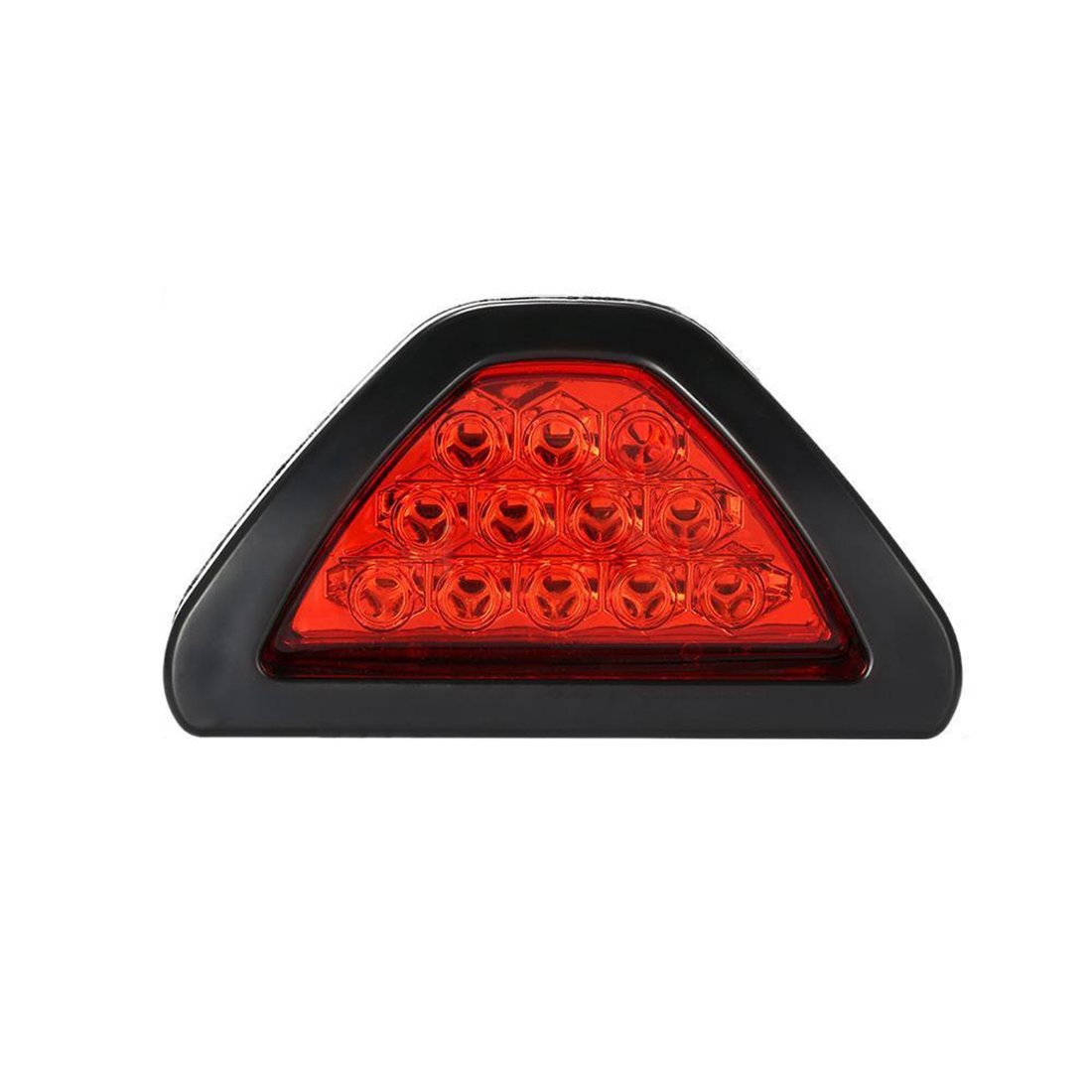 Geuxe F1 Style 12 LED Rear Tail Brake Stop Light Third Strobe Red Lens DRL Fog Lamp