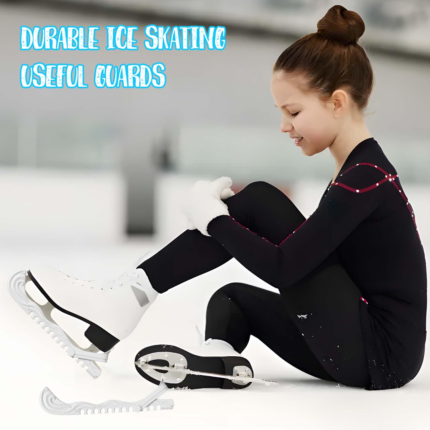 Protectores de patinaje sobre hielo, zapatos de hockey, cubiertas de cuchillas de patinaje sobre hielo, hebillas ajustables, protectores de patinaje artístico, accesorios de hockey sobre