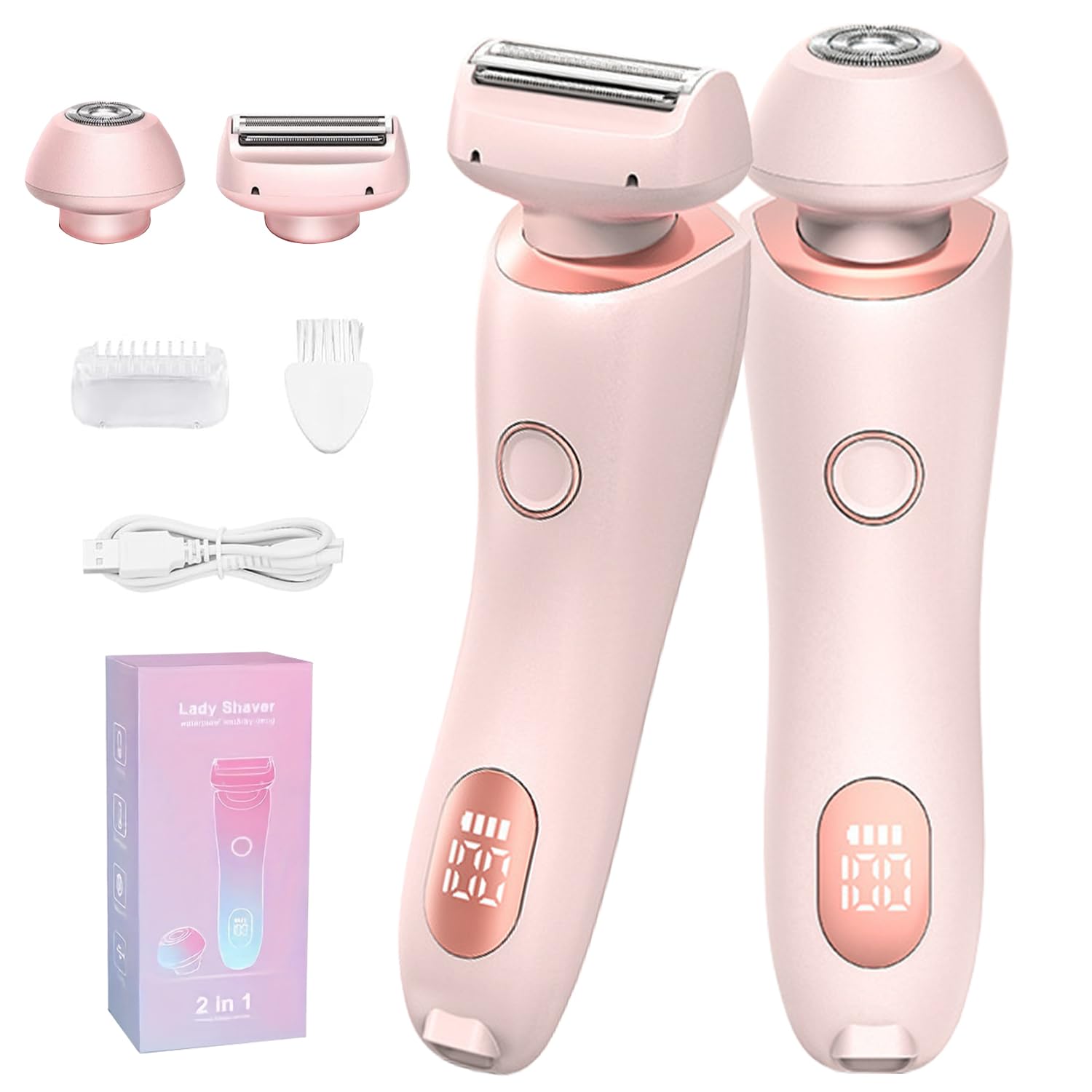 Afeitadora Eléctrica para Mujer, 2026 Rasuradora Mujer Zona Intima, Profesional Afeitadora Mujer, Indoloro Maquina Depilar Mujer, Recargable Rasuradora Mujer, Impermeable IPX7, para pierna, axila (M5)