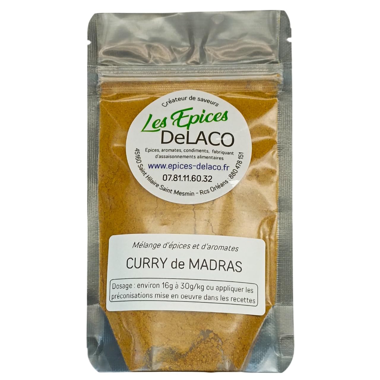 Mélange CURRY de MADRAS 1120g PRO |Les Epices DeLACO