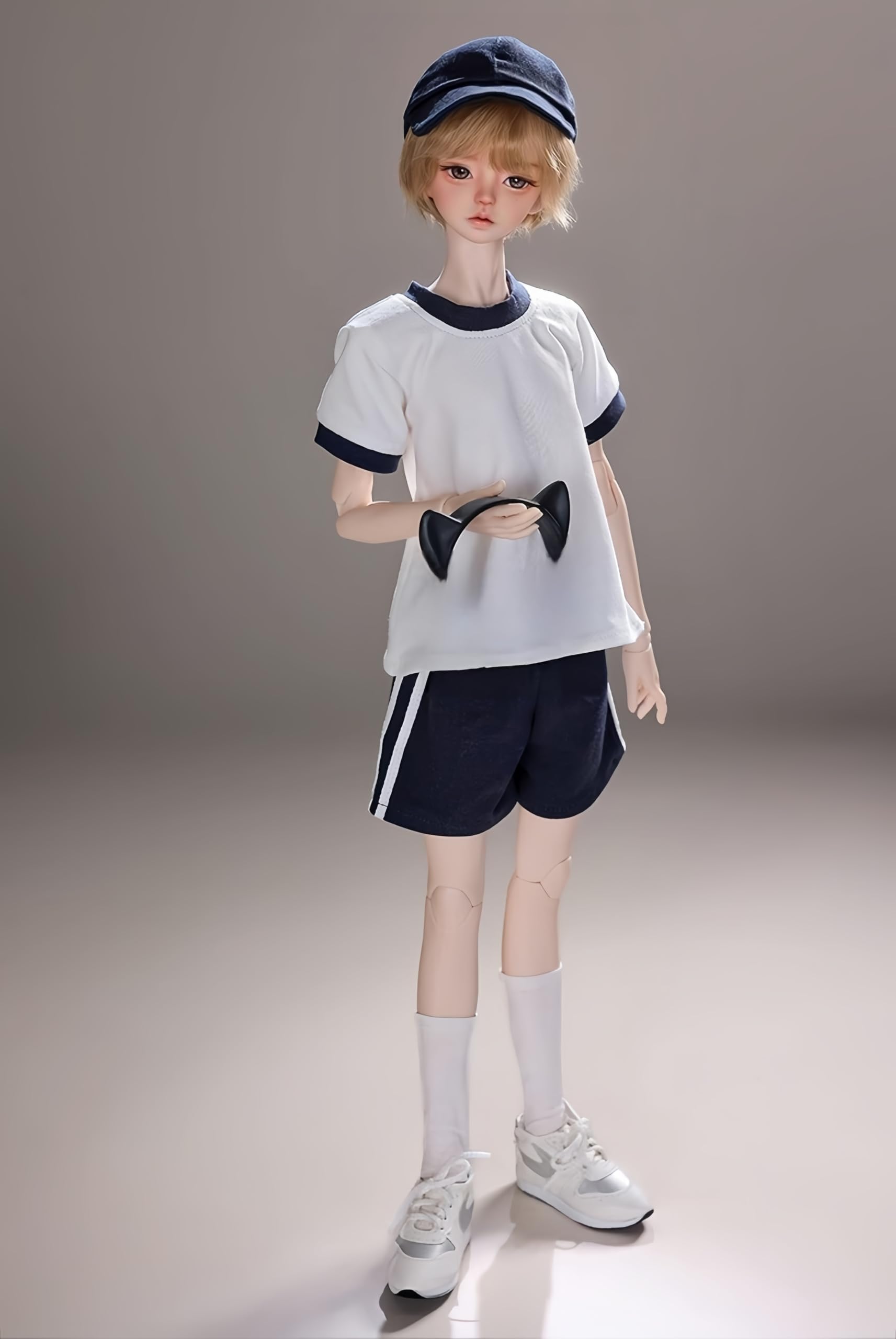 1/4 Bjd Doll Fashion Anime Ball Jointed Dolls Resin Action Figure Handmade Makeup,Casual sports Style for collecting (A)