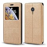 Compatibilità e materiale: perfettamente compatibile con Meizu MX4 Pro, design semplice e pulito. La custodia in pelle è realizzata con precisione in pelle sintetica di alta qualità, offre una sensazione morbida alla natura. L'elegante texture in pelle crea un look classico e di lusso.
