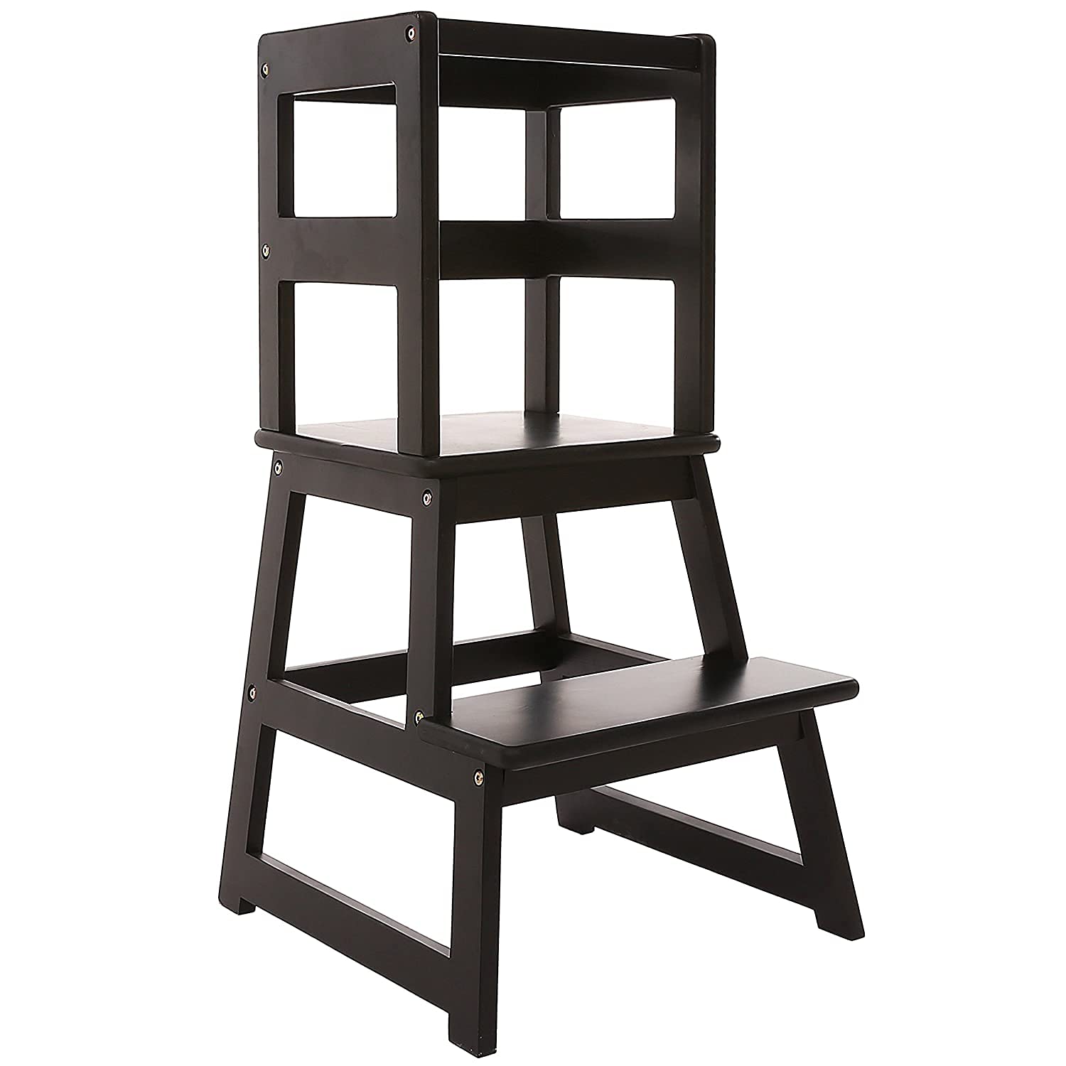 Buy Kitchen Step Stool for Kids and Toddlers with Safety Rail Children Standing Tower for