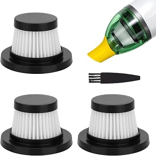 Duck Vacuum Filters Replacement: for Horsepower Duck Vacuum Cleaner as Seen on TV, Washable Hepa Filter for Duck Compact Cordless Vacuum, High Efficiency Filters for Duck Vac (3 Pack)