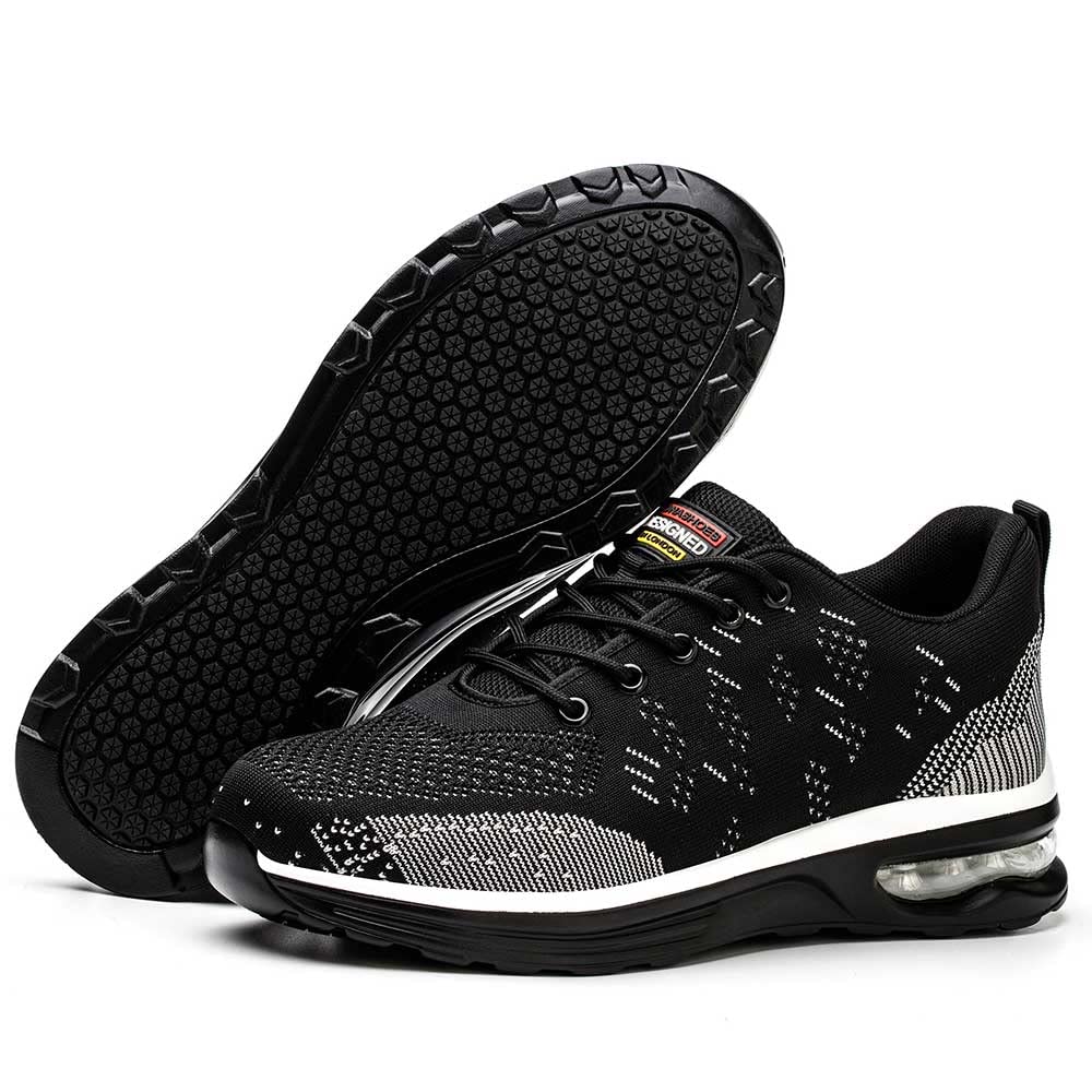 Rona Shoes Chaussures de Sécurité Baskets de Sécurité Chaussure de Travail Légère Confortable Femme Homme