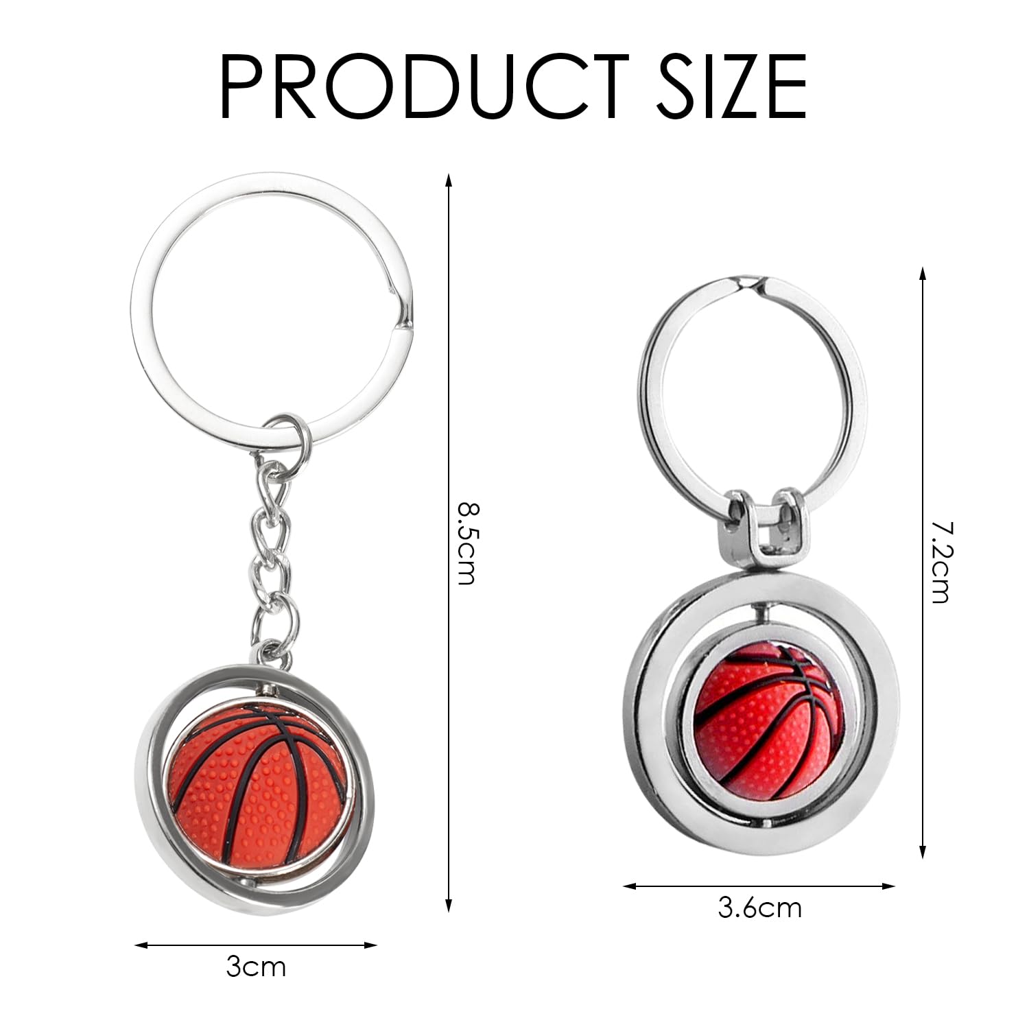 Llaveros De Baloncesto De 2 Piezas, Llaveros Personalizados Creativos, Llaveros Metálicos para Niños, Llaveros, Pequeños Obsequios para Aficionados Al Baloncesto