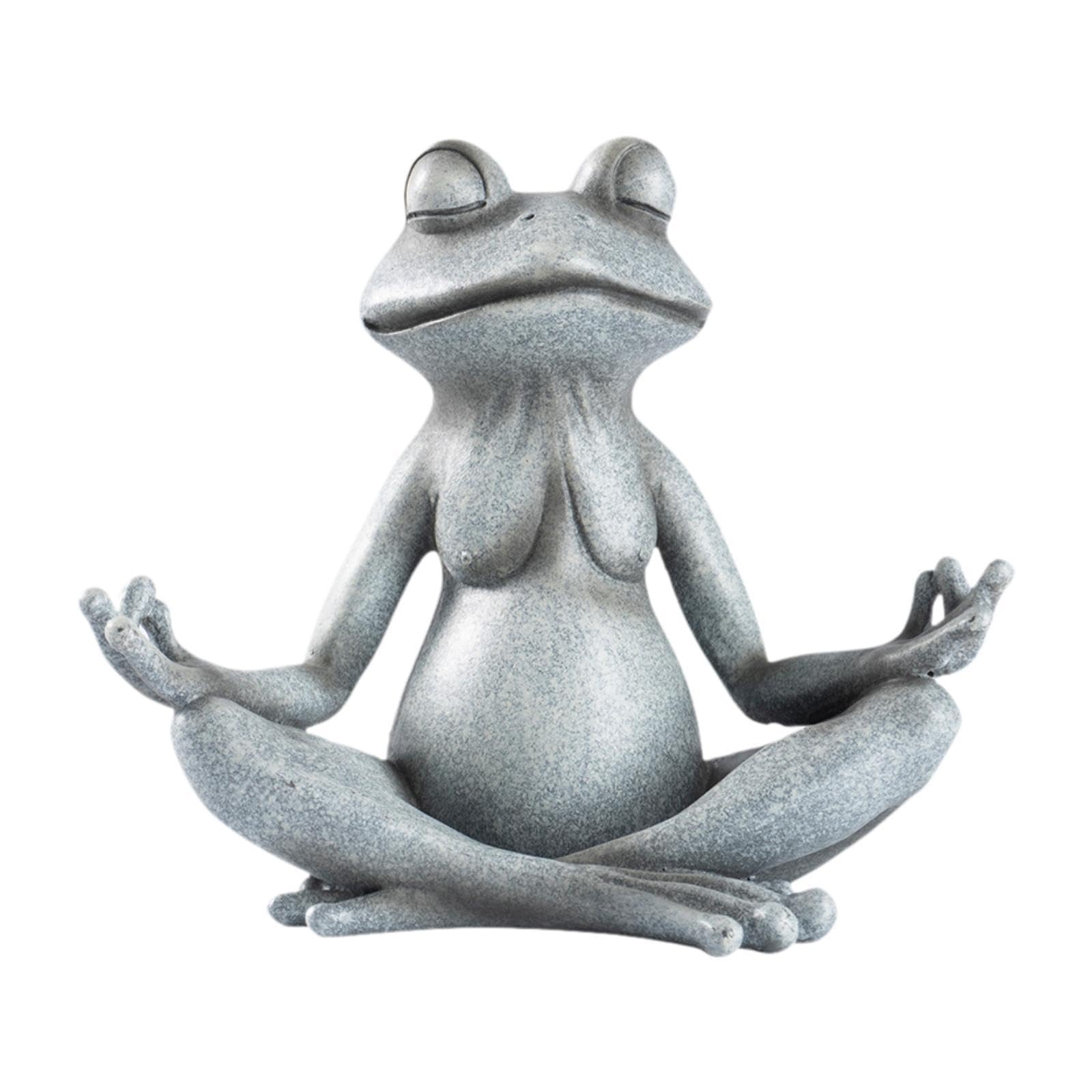 Statue de grenouille en résine au design soigné pour intérieur raffiné