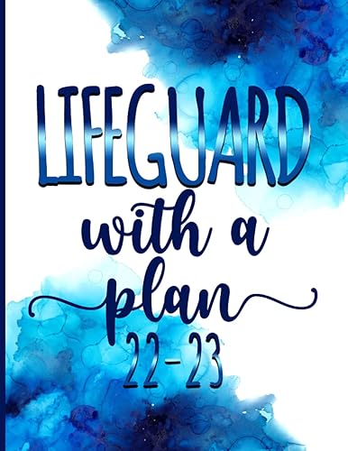 Lifeguard With A Plan│ 2022-2023 Monthly Calendar Planner: Lifeguard Gag Gifts │ Funny Organizer Diary Book To Dos Notes Passwords Monthly Budget For Appreciation birthday christmas