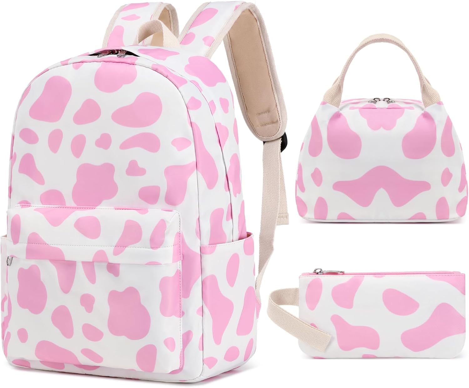 Sunborls Cute Cow Print Teen Girls Backpack...