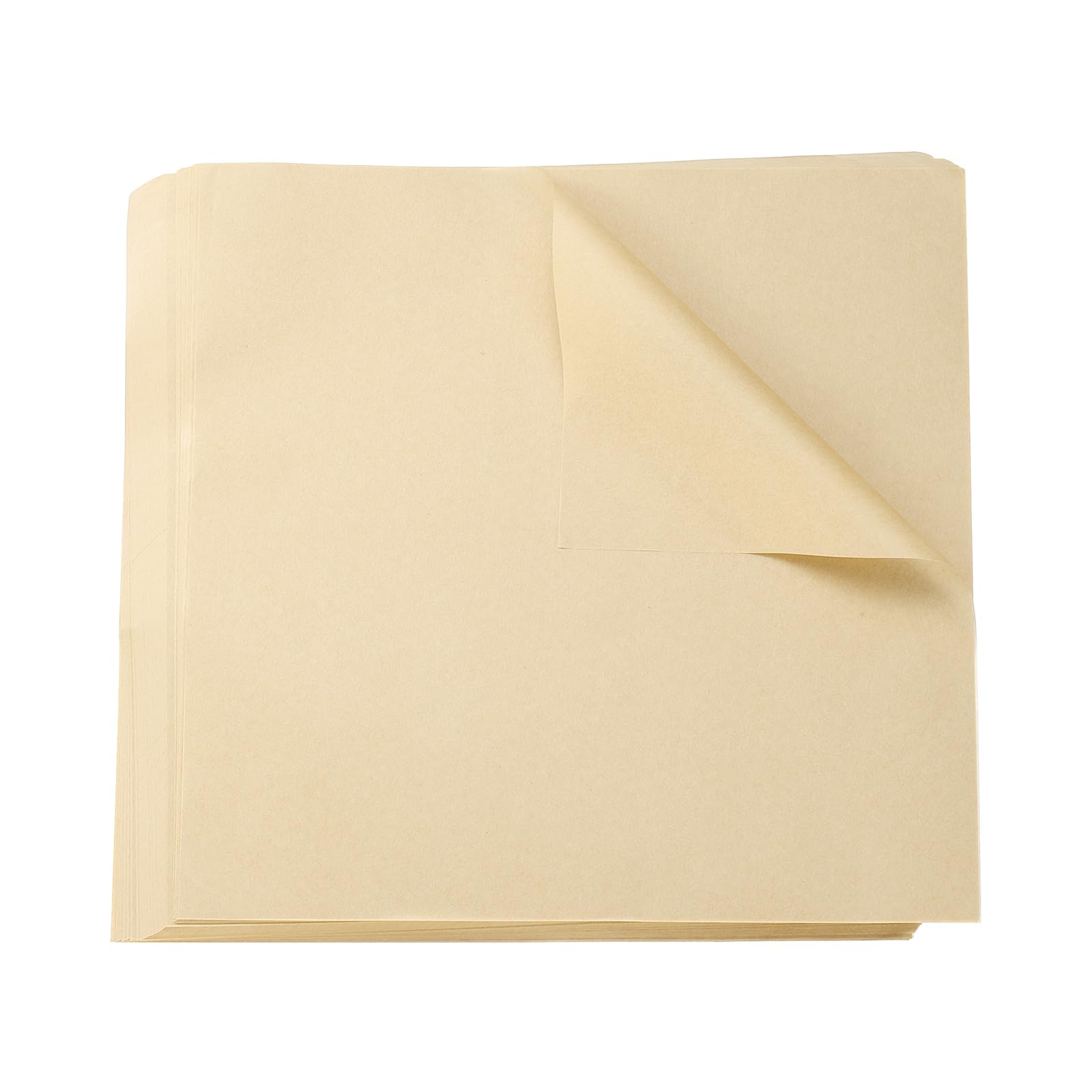 sourcing map 200pcs Parchment Paper Square Sheets 10" x 10" Waterproof Dry Food Wrapping Paper for Sandwich Baking Paper Liners Picnic Basket Bread Hamburger Wrap Kitchen, Wood Color