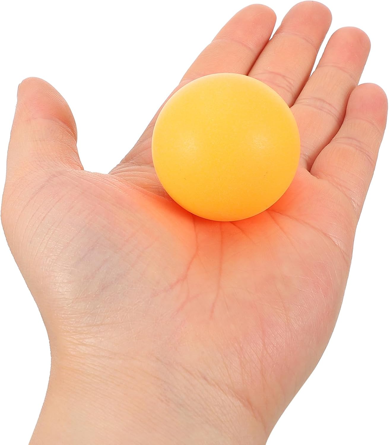 50pcs Premium 3-Level Yellow Abs Table Tennis Balls High-Elastic Sturdy Training Balls for Sports Practice and Competition