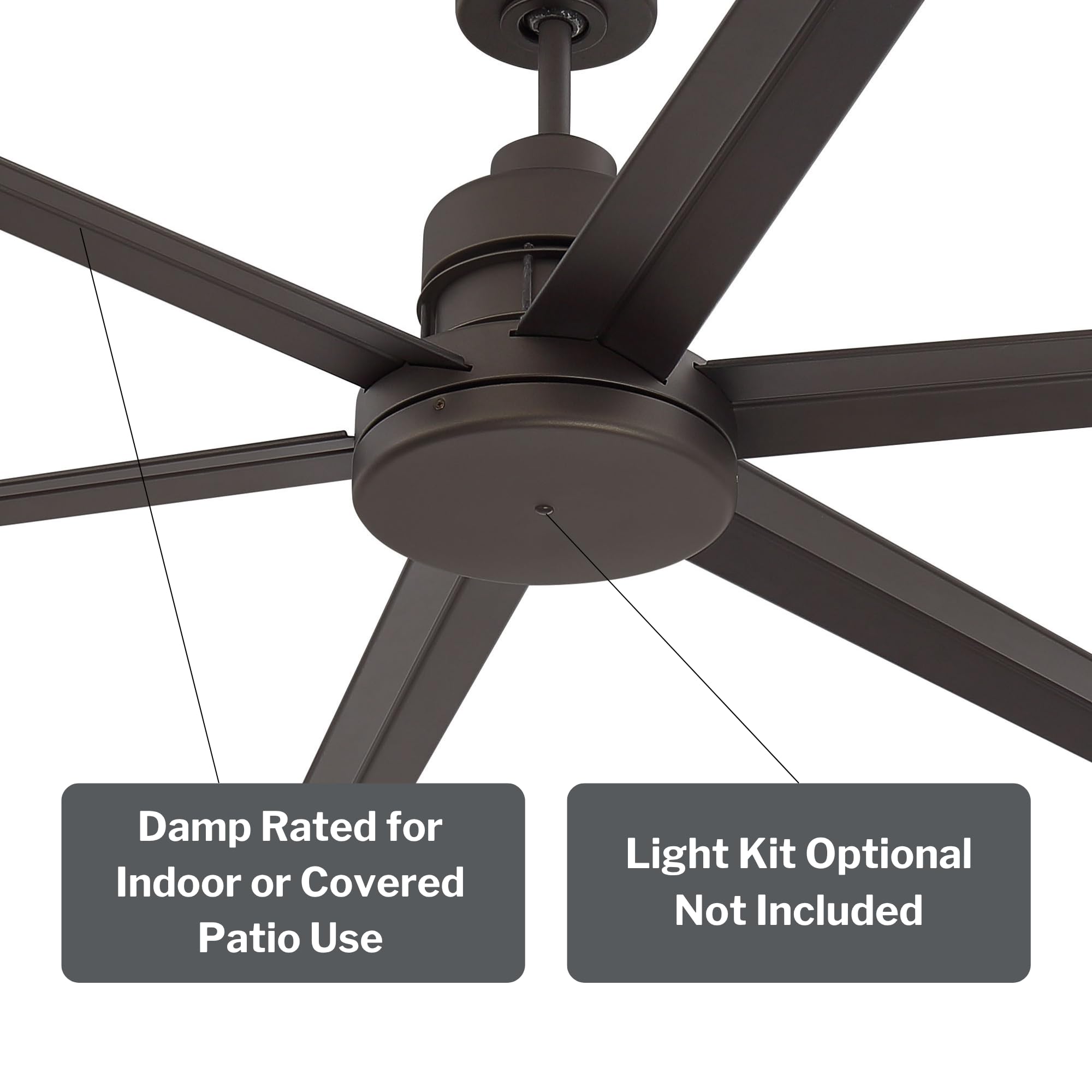 Craftmade Mondo MND72ESP6 | 72″ Espresso Ceiling Fan | 6‑Blade, 21