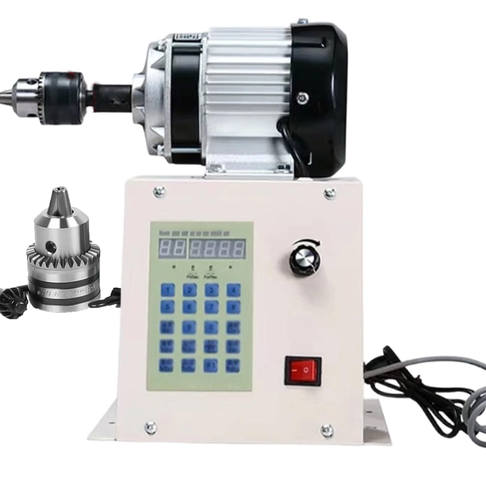 YXYLJOZ 500W Automatic Coil Winding Machine with Digital Display, Foot Switch & 0-9999 Counter for Fishing Line & Enameled Wire - Efficient & Precise Winding Solution (500W)
