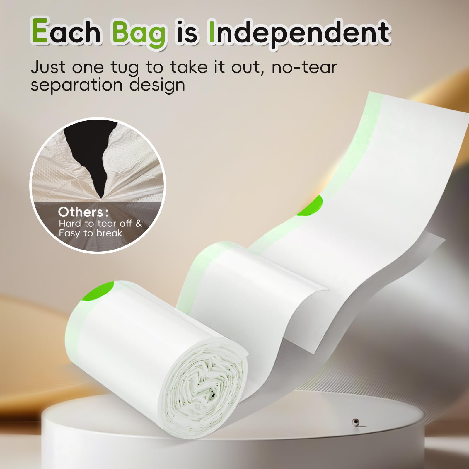 Paquete de 120 bolsas de basura para caja de arena de 3 y 4, bolsas de basura compatibles con autolimpieza automática para gatos, bolsas de cajón, extragruesas y resistentes