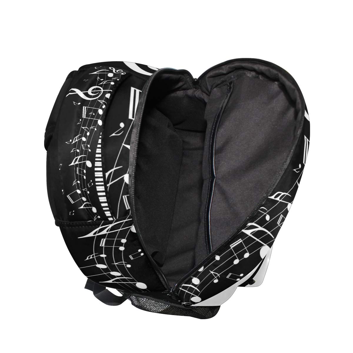Rucksack, abstrakte Musik, Klaviernote, multifunktional, Tagesrucksack für Männer, Frauen, Jungen, Mädchen, Reisen, Wandern, Camping, Schule, Büchertasche