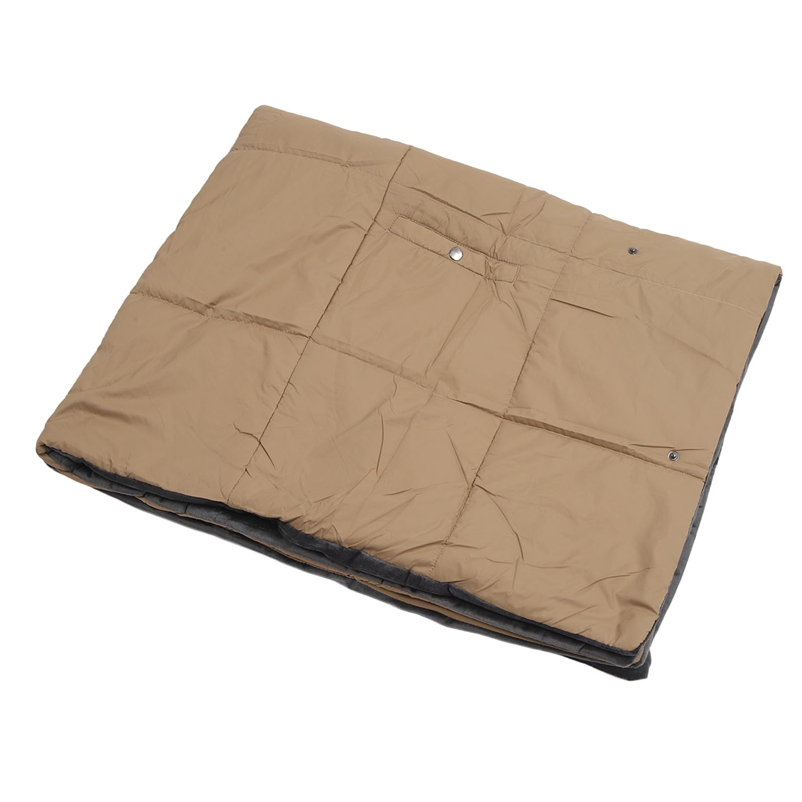 Heated Blanket Intelligent Heating Shawl Electric Blanket with Constant Temperature Control for Winter Cold Weather Outdoor Camping Daily Use Polyester PVC Khaki 136x110cm