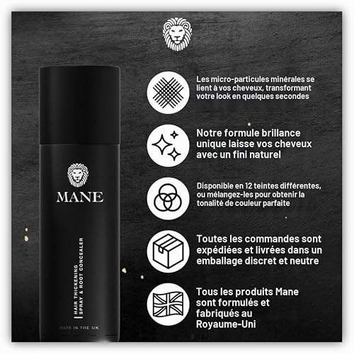 Mane Hair Thickening Spray 100 ml - marron foncé – vue 4