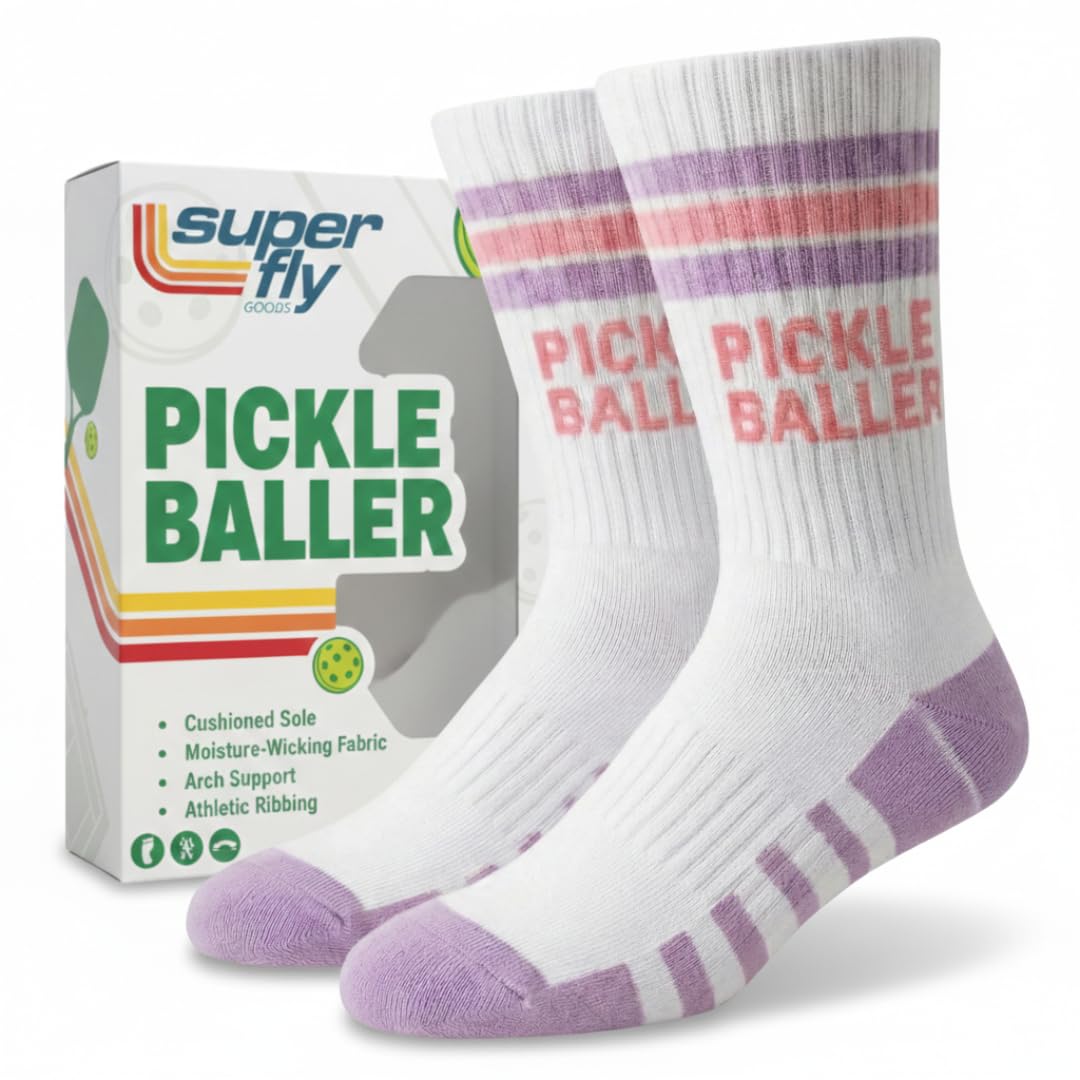 Super Fly Goods Performance Socks Men & Women Novelty Athletic Socks for Sports Golf Tennis Pickleball Yoga Unisex