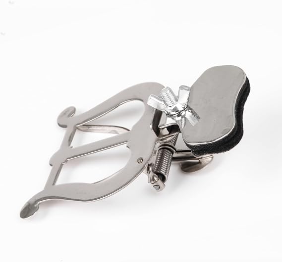 Lovermusic Silver Portable Metal Plating Clip Trombone Page Clip for Music Book Clip Sheet Music Learning Accessory