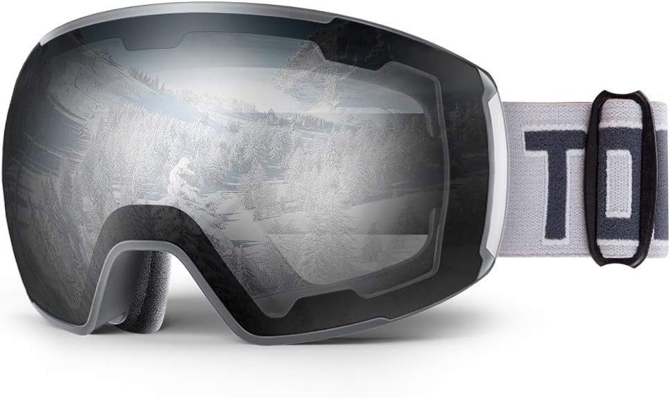 ToBa Ski Goggles Snowboard Snow Goggles OTG Interchangeable Lenses Anti-Fog