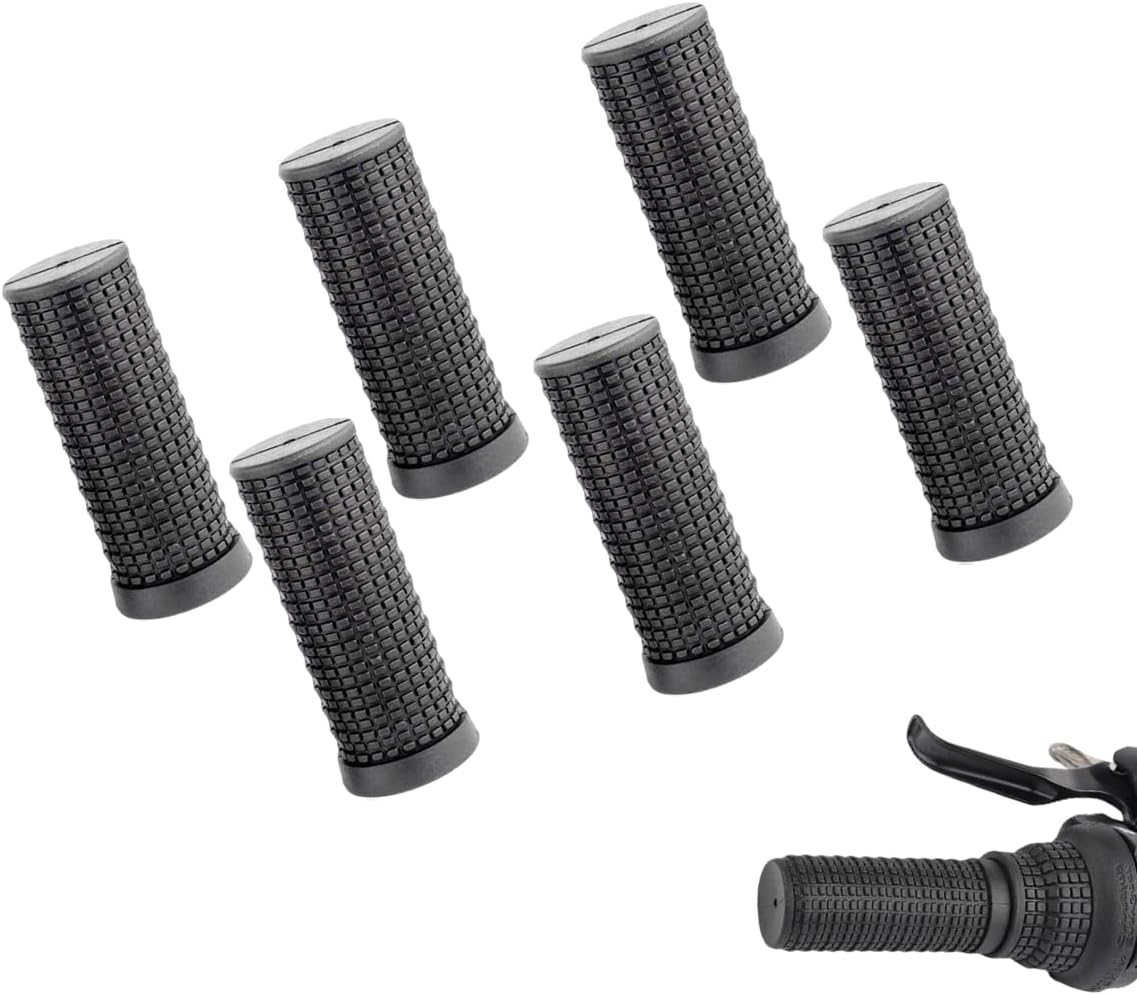 3 Pair Bike Short Handlebar MTB Non-Slip Grips Professional Bike Handle Grips (0.86x2.95inch)