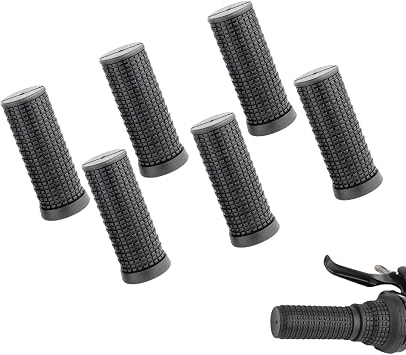 3 Pair Bike Short Handlebar MTB Non-Slip Grips Professional Bike Handle Grips 0.86x2.95inch