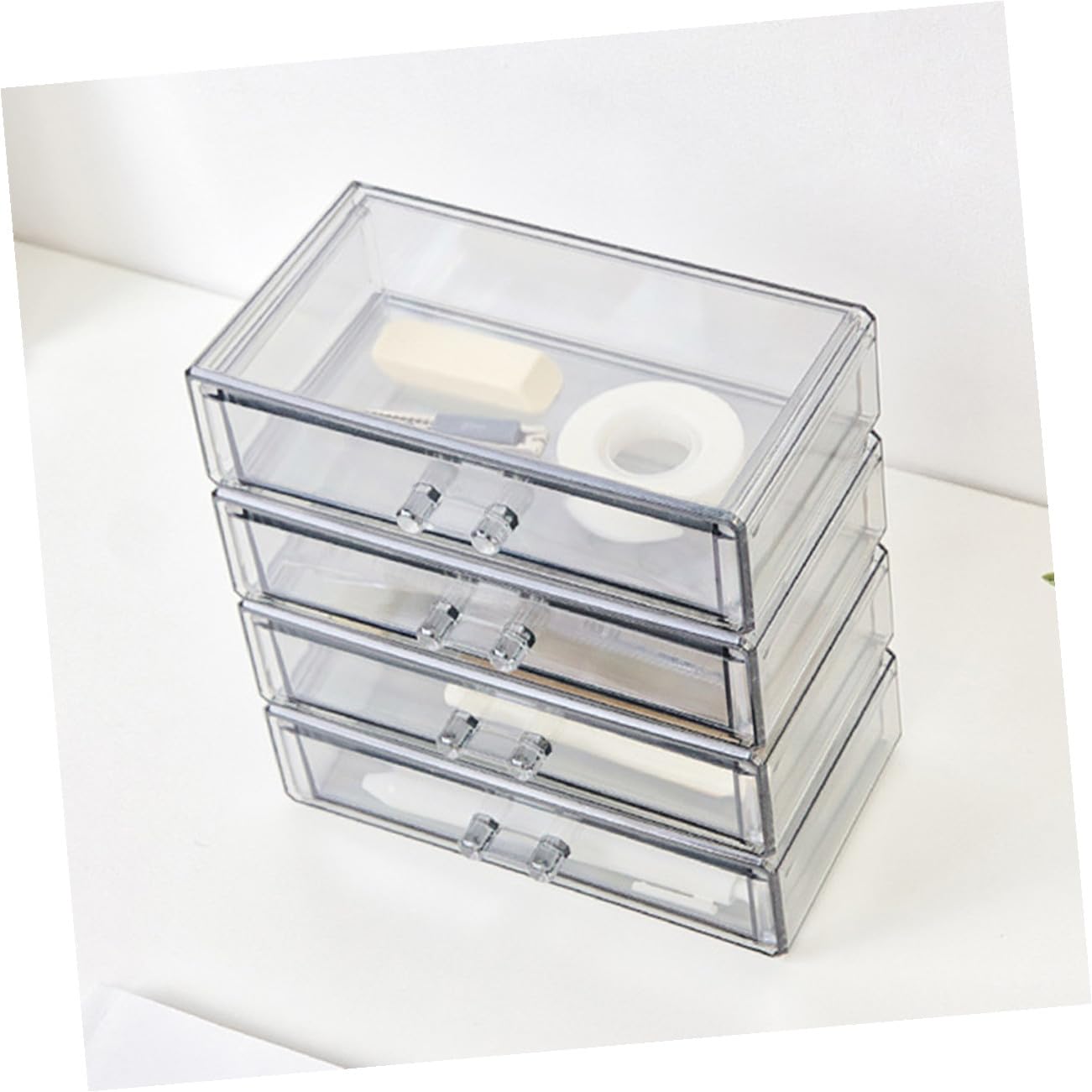 Boîte de Rangement à Tiroirs en Acrylique pour Maquillage pour Maison