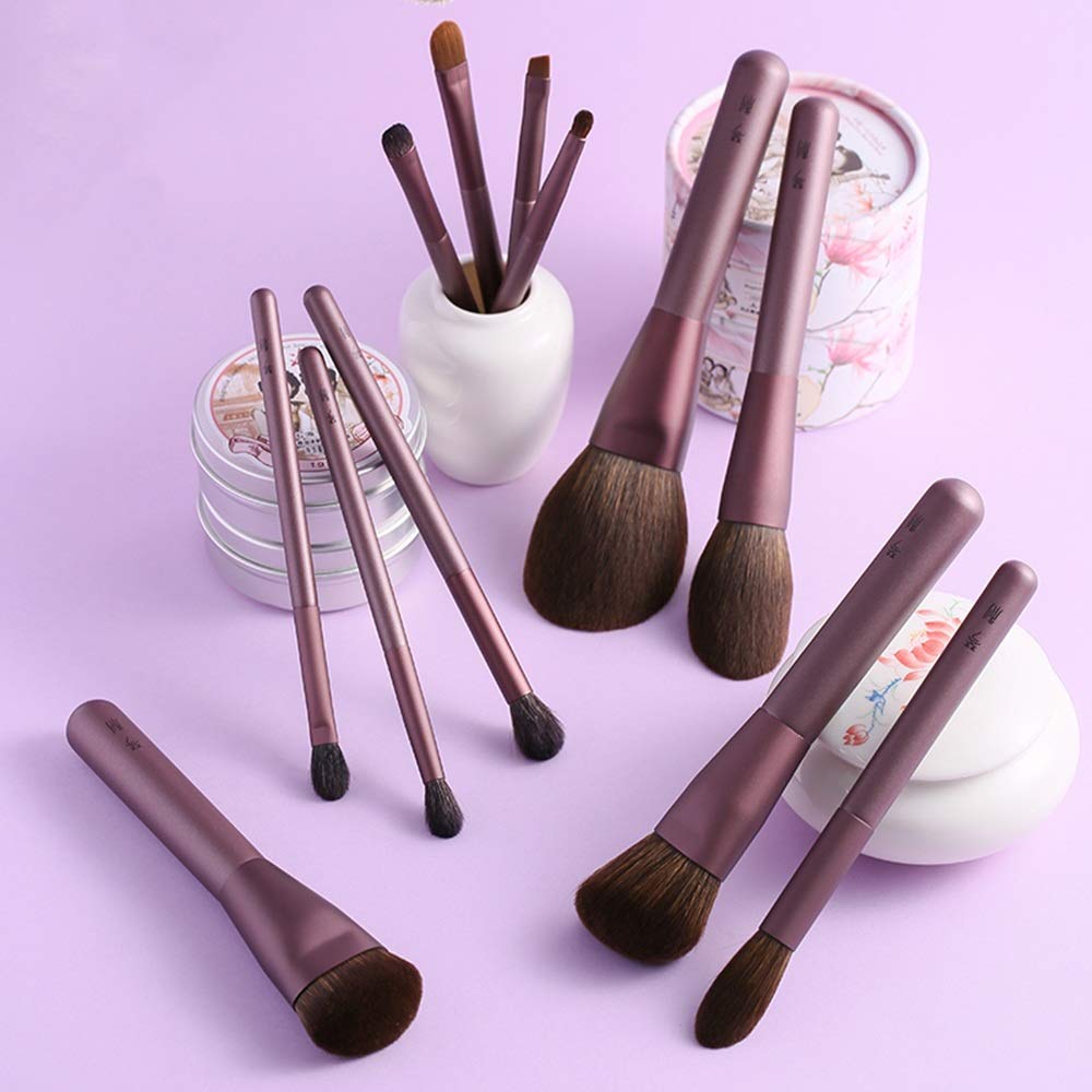 ZYFF huazhuangshua Pincel de maquillaje, Pincel de maquillaje cosmético con base de reparación de rubor en polvo suelto, Sombra de nariz brillante, Pincel de cejas, para mujeres,