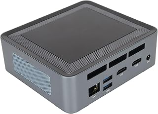 Mini PC, para Intel I5 1135G7 Windows 11 Pro Mini Desktop Computer, 4K 2.4/5G WiFi BT5.2 Micro Computer, Support HDMI, Type C, M.2 SSD, for Business Office (plugue da ue 0G Barebone)