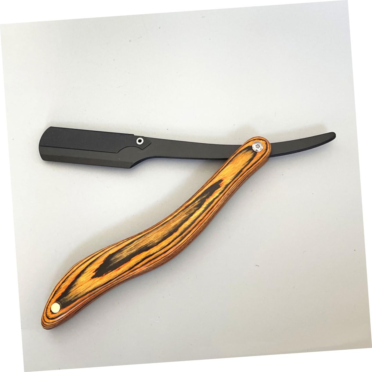 FOMIYES Razor Alternative Folding Travel Razor Wood Handle for Men Shaving Grooming