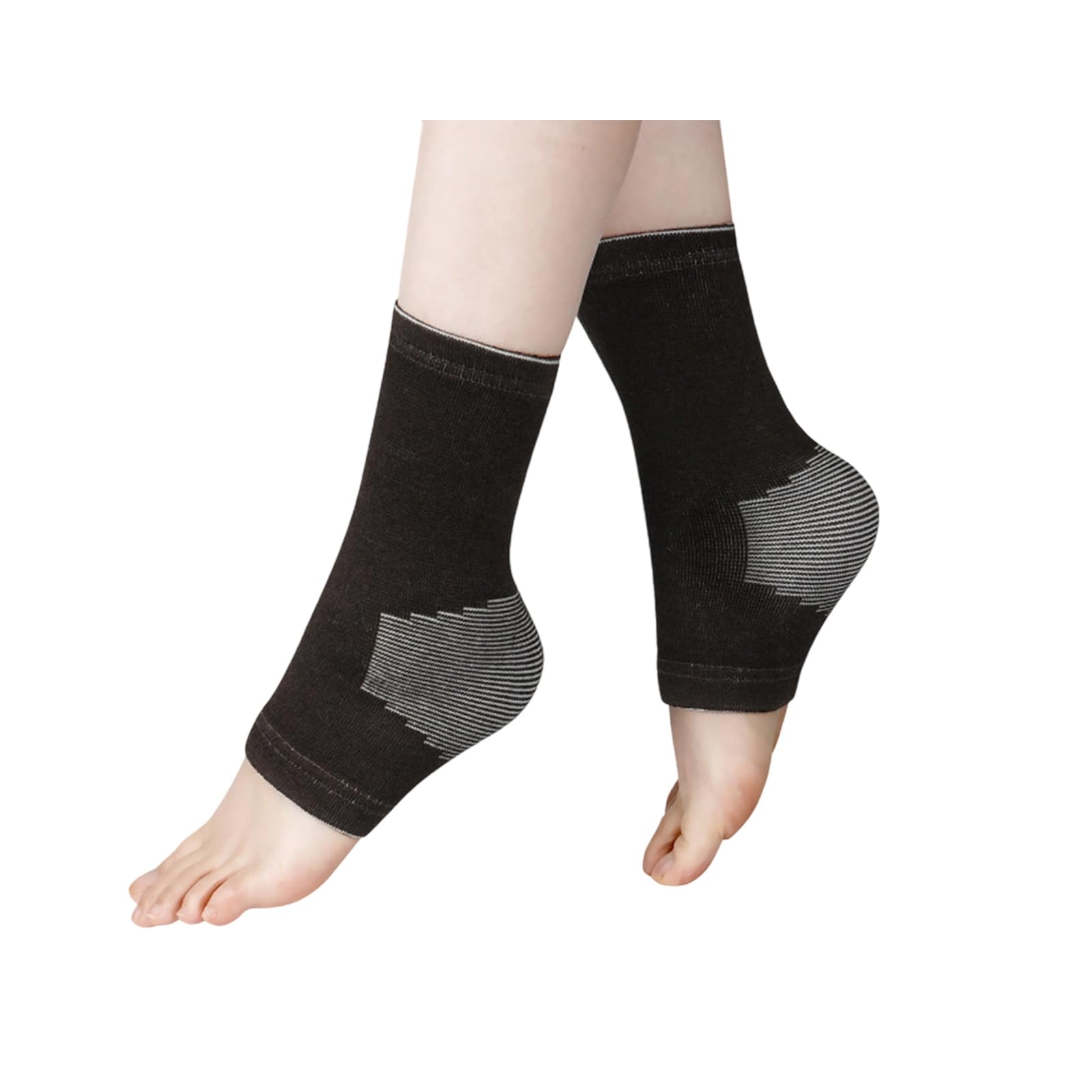 matumou Ankle Compression Sleeve Open Toe Ankle Compression Arch Support Brace for Plantar Fasciitis Achilles Tendonitis Relief