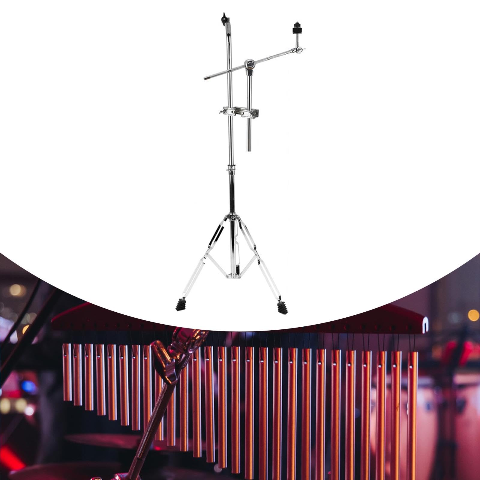 Colcolo Bar Chime Stativ Stand Single Row Wind Chime Stativ professionelle Halterung Stall einstellbar 69-110 cm für Kinder Klassenzimmer