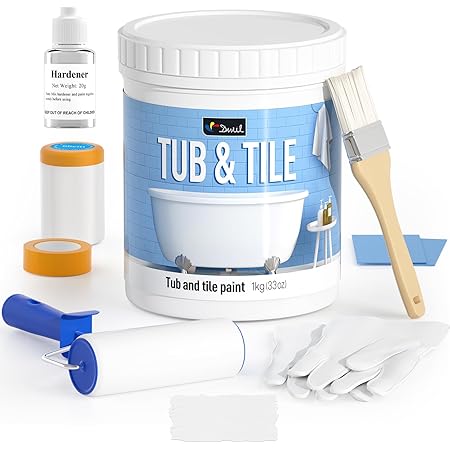 Amazon.com: DWIL Tile Paint Tub and Tile Refinishing Kit - Low Odor Tub ...