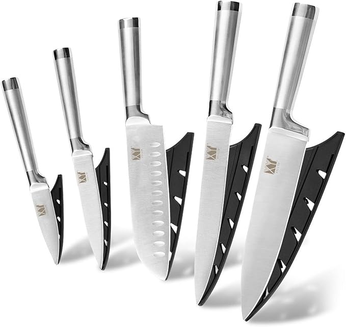 Set Cuchillos Cocina 5 Piezas Acero Inoxidable Forjado miniatura 3